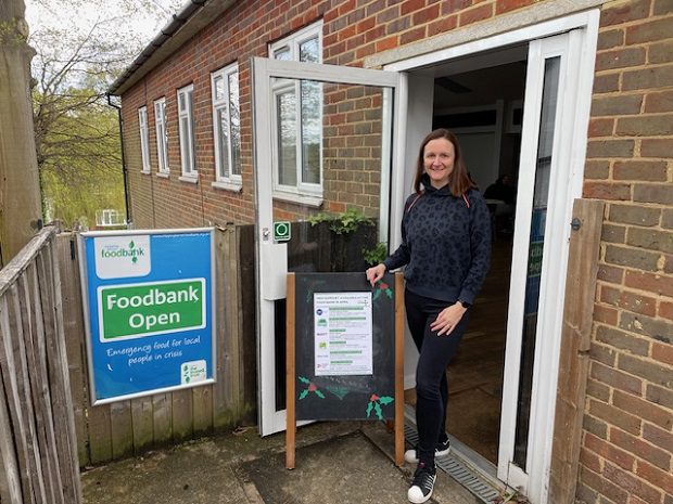 Victoria Miller at Chipping Barnet Foodbank