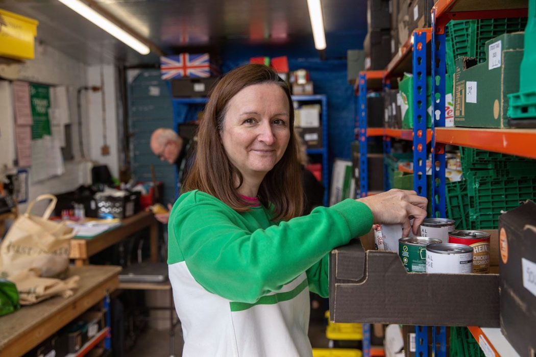 Victoria Miller at Chipping Barnet Foodbank